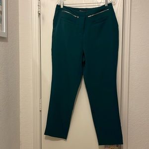 New York and Co. teal green high waisted pants